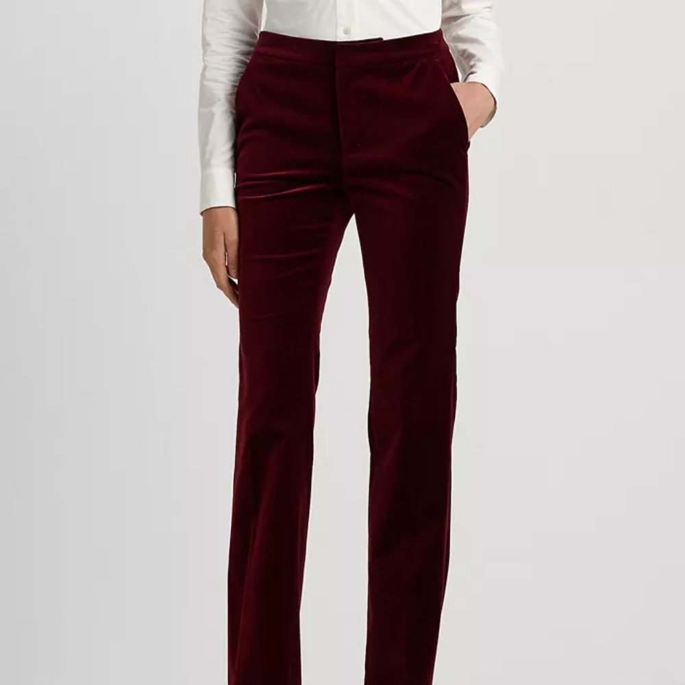 Women Escada velvet stretchy pants sz 40 EU , in pristine condition